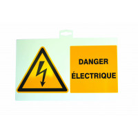 Pancarte d'information de danger électrique