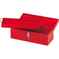 Boîte à outils métallique 1 case et 1 plateau