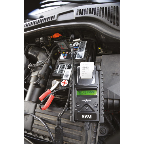 Testeur de batterie voiture pro avec imprimante - Équipement auto