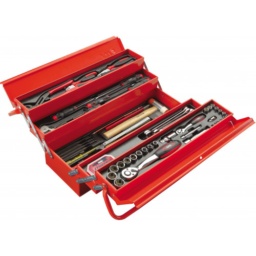 CP-113BOXJ12  Lot de 12 compositions de 113 outils avec caisse de  maintenance - Métiers et compositions