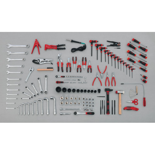 CP-134  Composition de 134 outils pour le mécanicien moto-nautisme. -  Métiers et compositions
