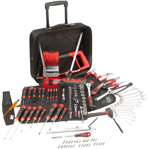 composition d'outils électricien en valise textile 125 outils - Maintenance  Industrie