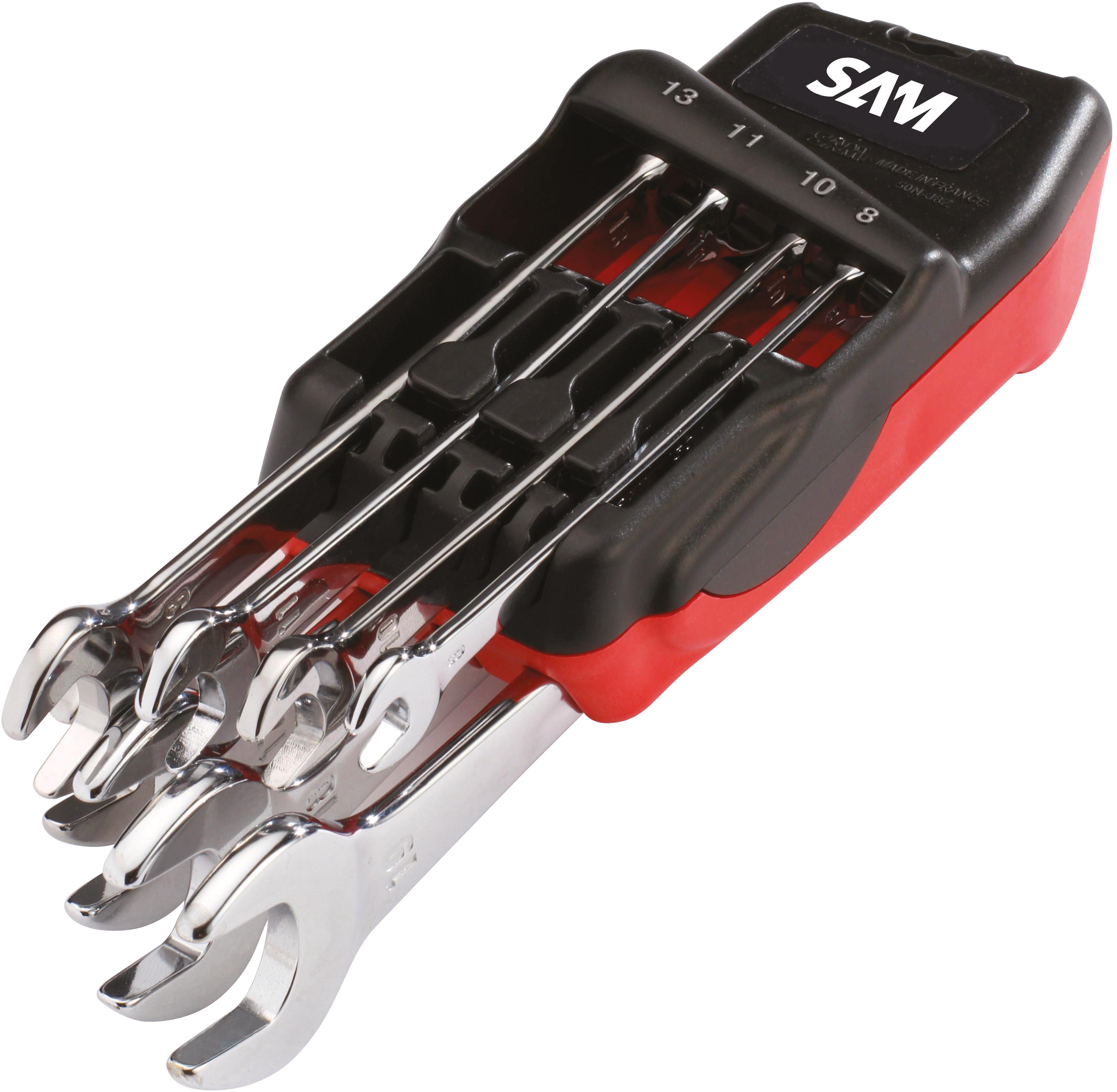SAM Outillage 51A-J16 Combination Spanners 6 to 24 mm Set of 16