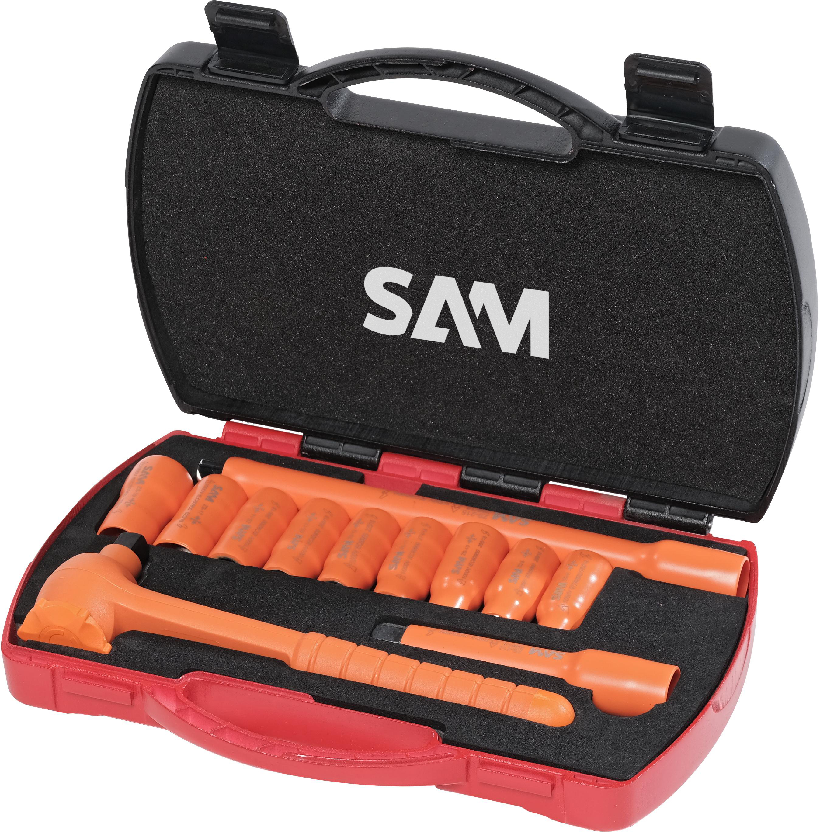 Composition de 135 outils en modules mousse avec servante SAM OUTILLAGE  CPP-135M4 - SAM OUTILLAGE - CPP-135M4
