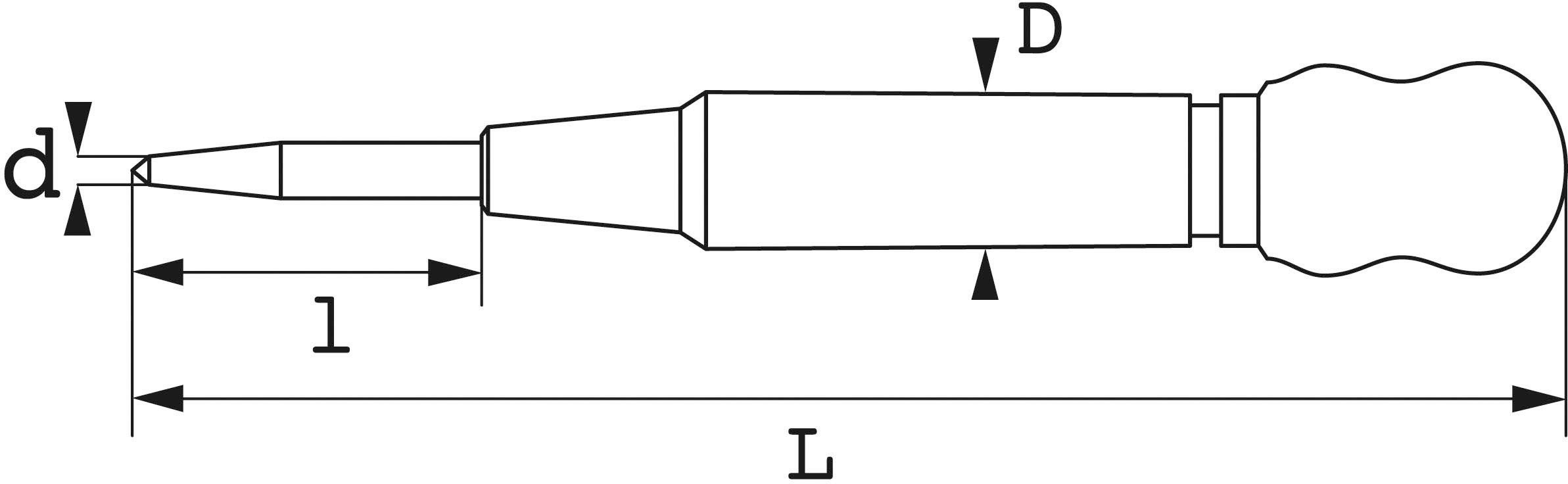 Pointeau automatique L130 mm